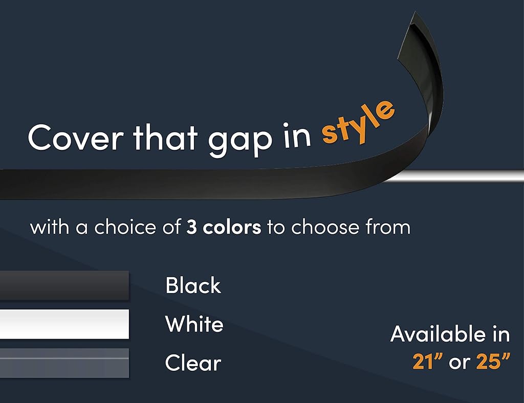 ZIBUYU Silicone Stove Gap Covers, 21'' Heat Resistant Silicone Stove Counter Guard Cabinet Gap Filler Seal the gap between Oven Kitchen Cabinet and Stove Countertop, White ZIBUYU Silicone Stove Gap Covers, 21'' Heat Resistant Silicone Stove Counter Guard Cabinet Gap Filler Seal the gap between Oven Kitchen Cabinet and Stove Countertop, White